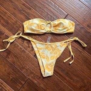 yellow bikini set